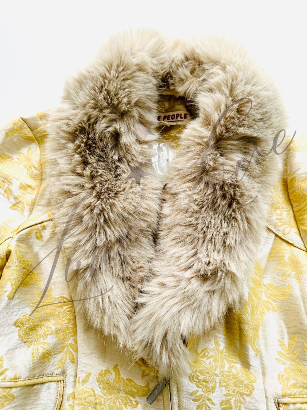 FREE PEOPLE French Exit Jacket In Straw NWT - Picture 3 of 8
